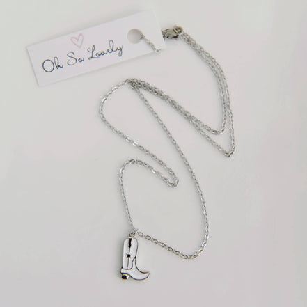 Kataleya Cowboy Boot Necklace 