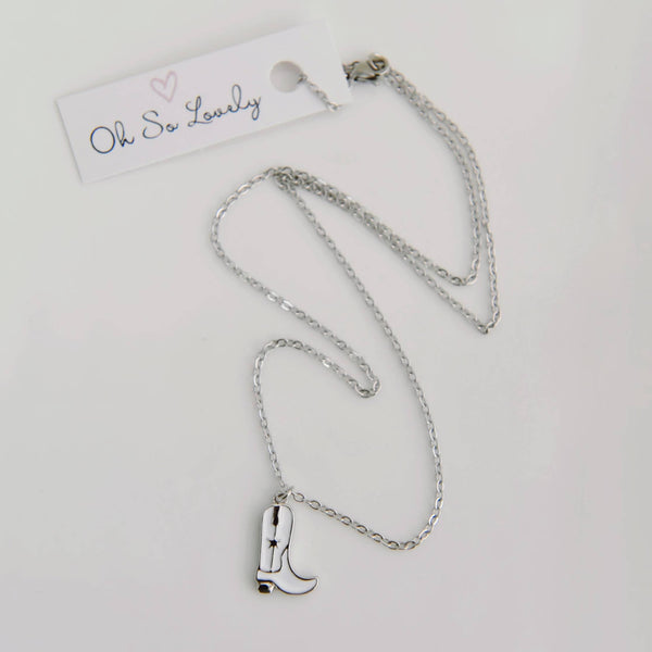 Kataleya Cowboy Boot Necklace 