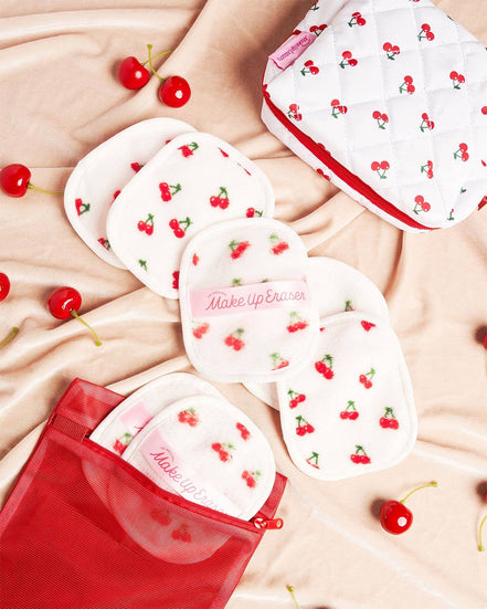MakeUp Eraser Cherry Crush 7-Day Set & Makeup Bag Gift Set