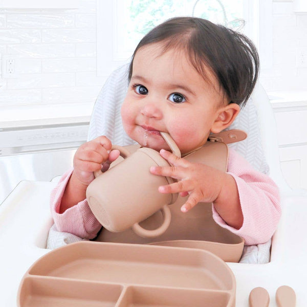 Baby bliss Sippy Cup with Straw, Spill-Proof & Anti-Stain - Caramel
