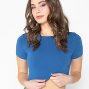 C'EST MOI BAMBOO SS CROP TOP
