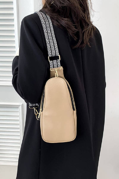 24 POPS Soft Vegan Leather Crossbody Sling Bag