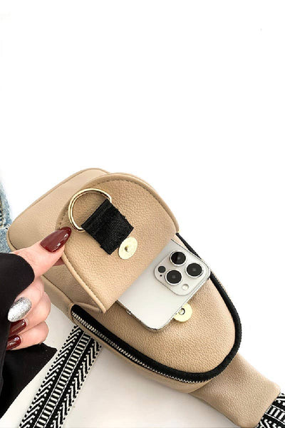 24 POPS Soft Vegan Leather Crossbody Sling Bag