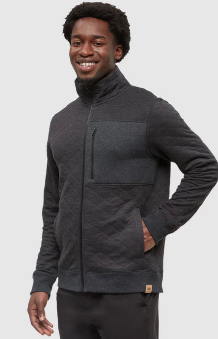 TENTREE Begbie Mock Neck Full Front Zip Sweatshirt