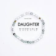 Morse Code Matching Set Beaded Bracelet | Mother & Daughter