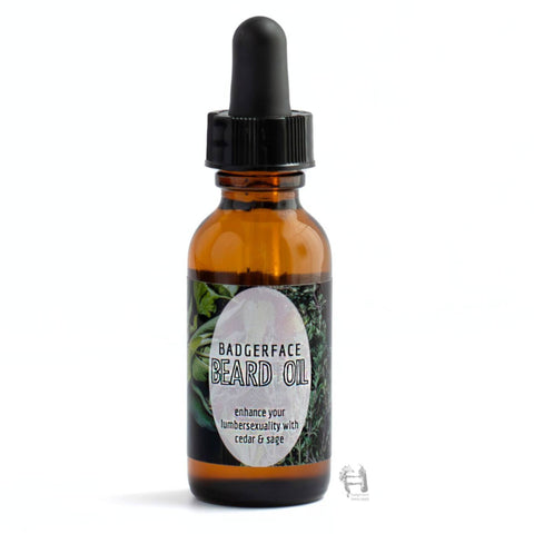 Badgerface Natural Beard Oil. Beard Care. Beard Products.