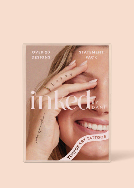 INKED BY DANI Statement Temporary Tattoo Pack