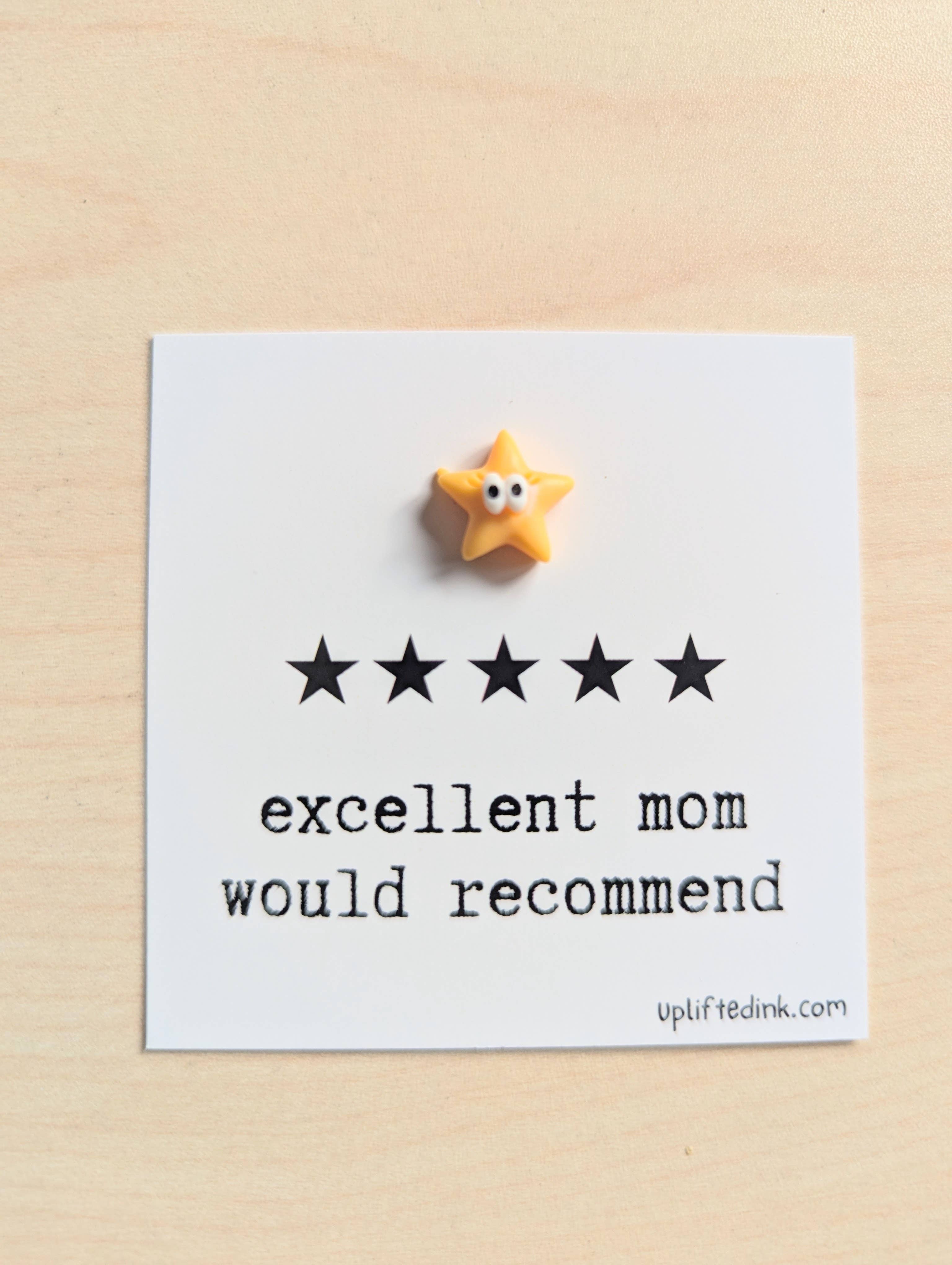 UPLIFTED Excellent Mom, Funny Mother’s Day Card | Gift for mom
