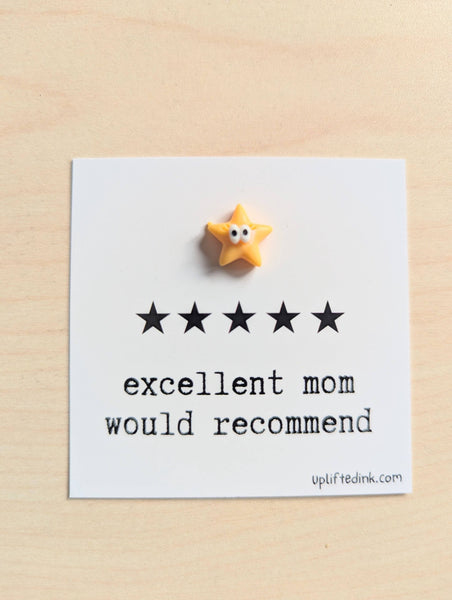 UPLIFTED Excellent Mom, Funny Mother’s Day Card | Gift for mom