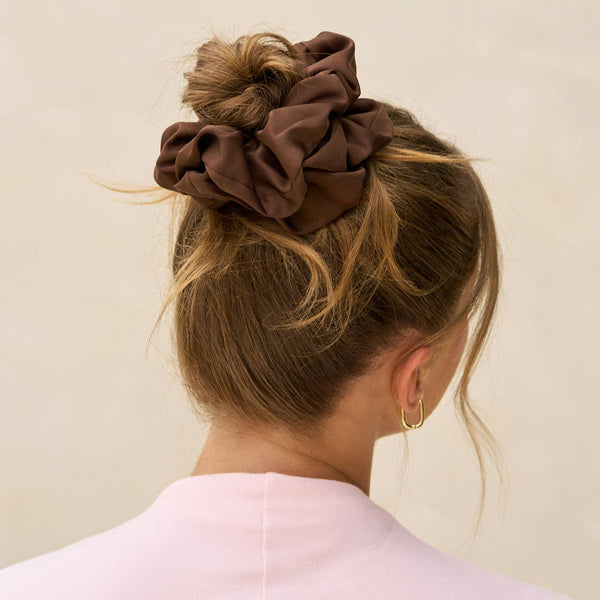 KITSCH Black & Chocolate Oversized Scrunchies