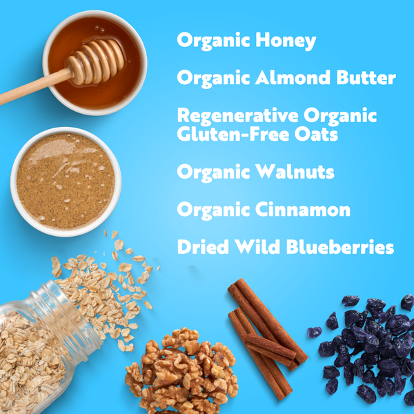 MADE WITH LOCAL Blueberry Almond Butter | Organic Real Food Bar