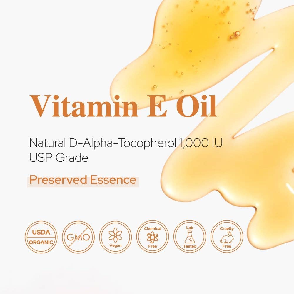 Plant of Life Vitamin E Oil | Natural | Face, Skin & Hair Care |Tocopherol