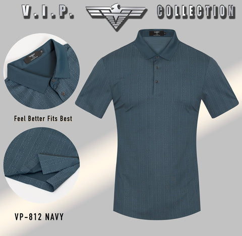 VP-812 NAVY - MEN'S STRETCH POLO