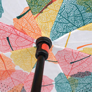 SELINI Multi Color Leaves Double Layer Inverted Umbrella