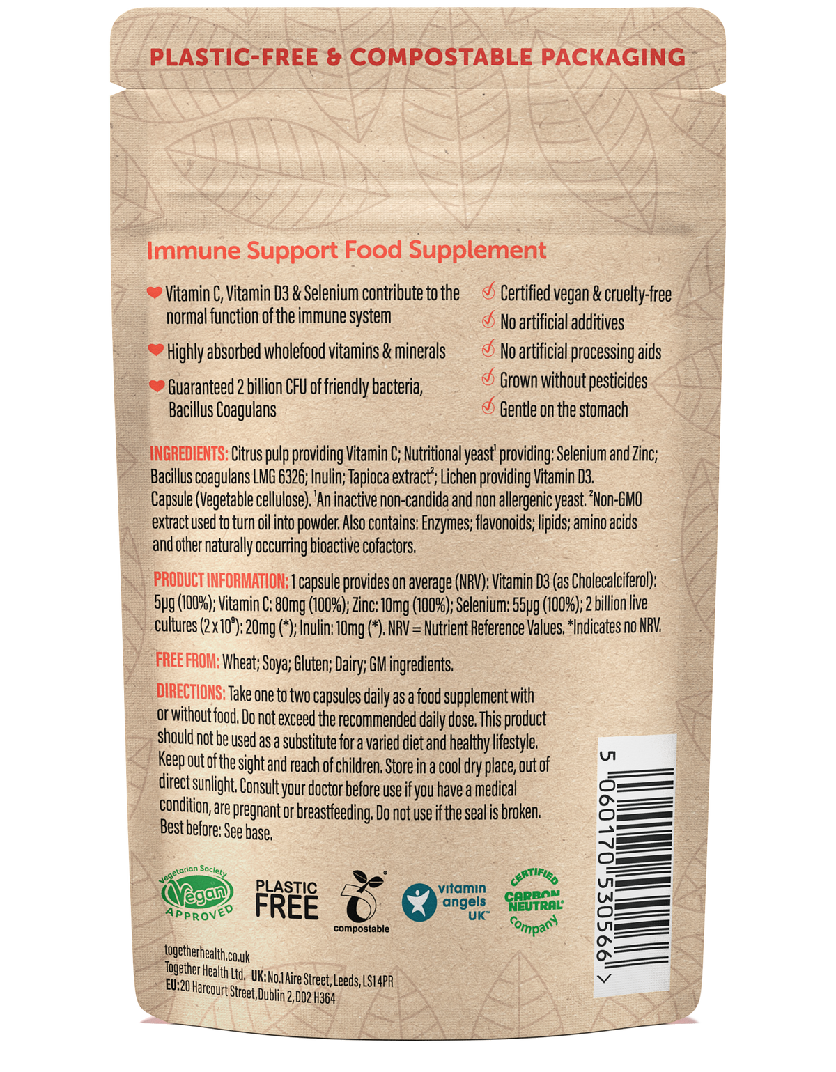 Together Health Immune – Vitamins for Immune System – 30 Capsules