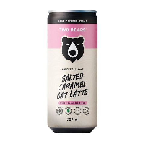 TWO BEARS Frothed Salted Caramel Oat Latte (207 ml)
