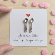 UNLIFTED INK Cute Love Card – Life Is Better When I Get to Spoon with You