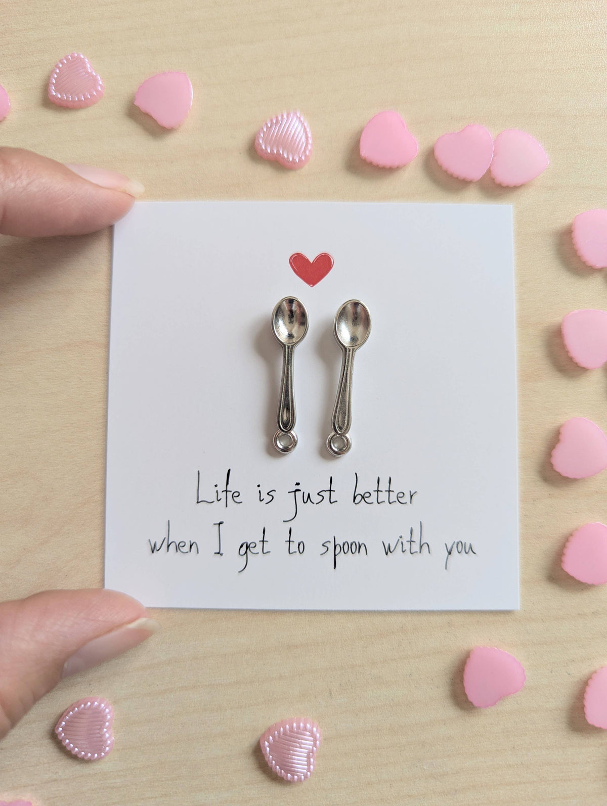 UNLIFTED INK Cute Love Card – Life Is Better When I Get to Spoon with You