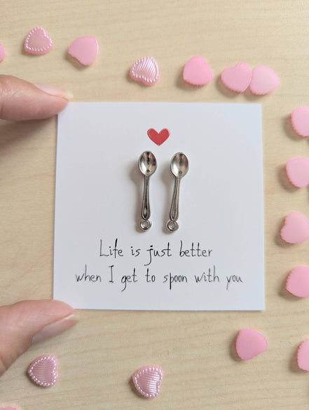 UNLIFTED INK Cute Love Card – Life Is Better When I Get to Spoon with You