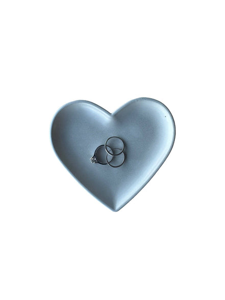 Concrete Heart Tray in Lavender Gold | ws