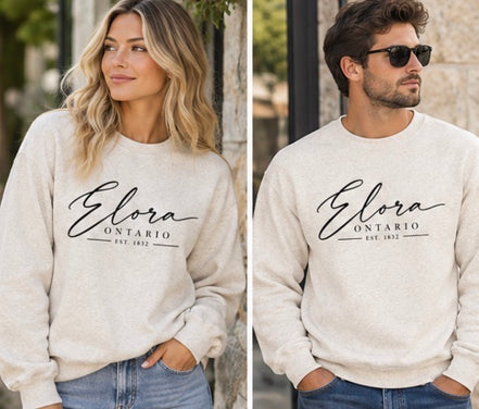 ELORA SCRIPT LOGO CREWNECK