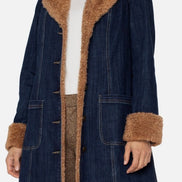 LIVERPOOL SHERPA TRIMMED NOTCH COLLAR JACKET