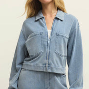 ZSUPPLY HERITAGE KNIT DENIM JACKET