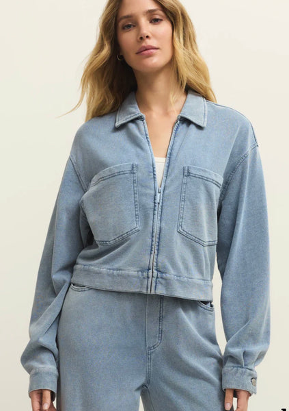 ZSUPPLY HERITAGE KNIT DENIM JACKET