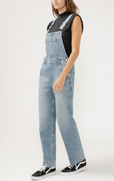 SILVER 90’S BAGGY OVERALL