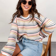 SAGE THE LABEL ABIGAIL STRIPE SWEATER