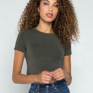 C'EST MOI BAMBOO SS CROP TOP
