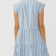 LOVESTITCH Nautica Striped Mini Dress