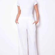 UP LINEN WIDE LEG PANT