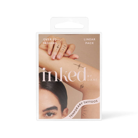 INKED BY DANI Linear Temporary Tattoo Pack