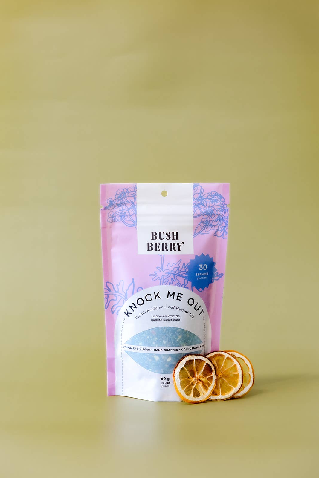 BLUSH BERRY Organic Knock Me Out Tea | With Valerian Root