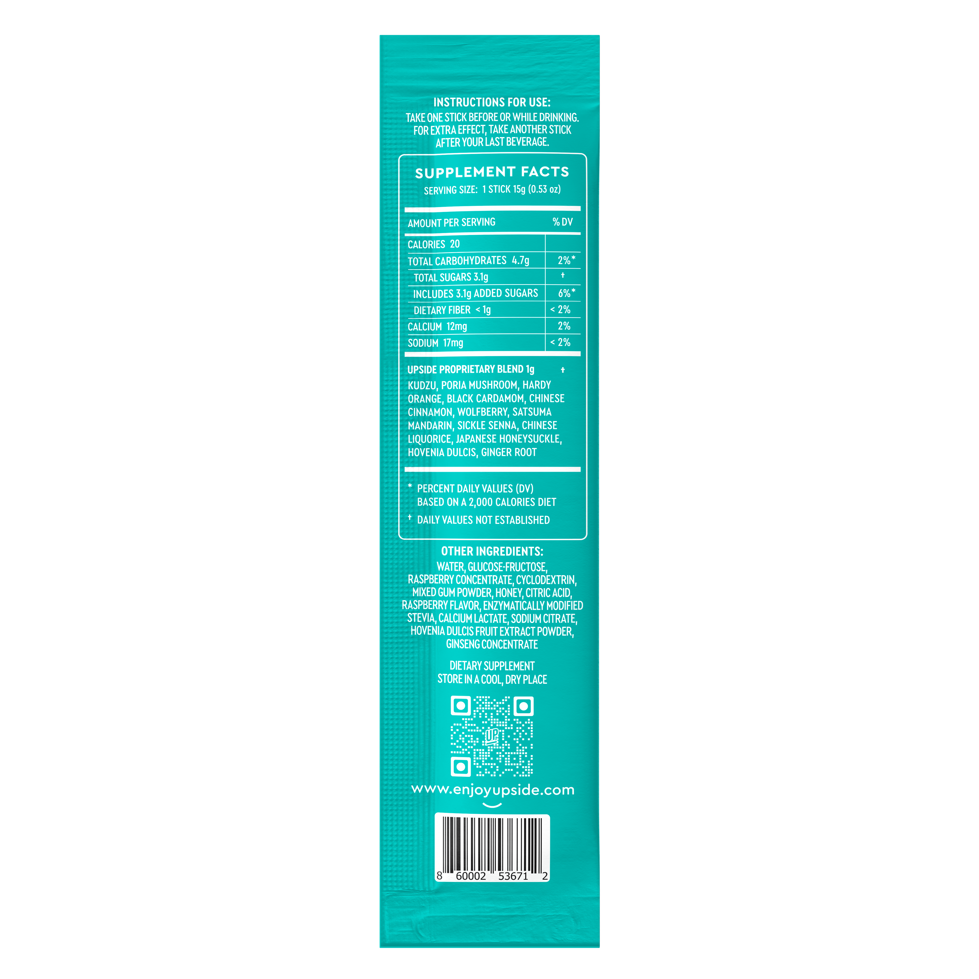 UPSIDE - Hangover Sticks (DRINK PRIOR TO DRINKING ALCOHOL)