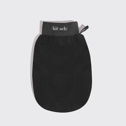 KITSCH Exfoliating Gloves 2pc Set - Black & Terracotta