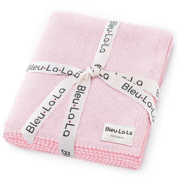 Bleu La La 100% Organic Luxe Baby Blanket