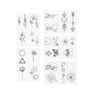 INKED BY DANI Fine Line Temporary Tattoo Pack