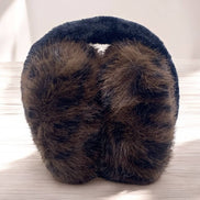 BYREN | ÉLINE L'ATELIER Leopard faux fur earmuffs CC07