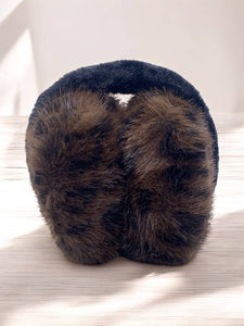 BYREN | ÉLINE L'ATELIER Leopard faux fur earmuffs CC07