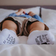 If you can read this Bring My Mom a Coffee® Baby Socks Gifts