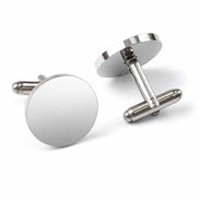 CREATIVE GIFTS Modern Circle Cuff Links