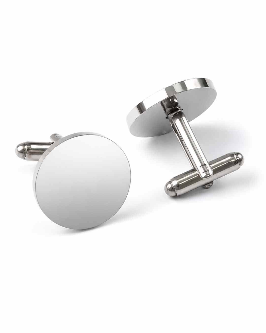 CREATIVE GIFTS Modern Circle Cuff Links