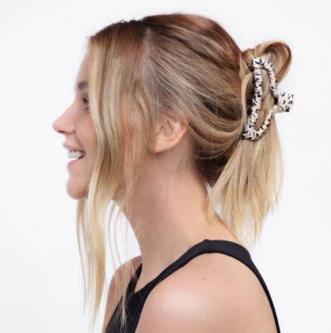 KITSCH Satin Wrapped Claw Clip - Leopard