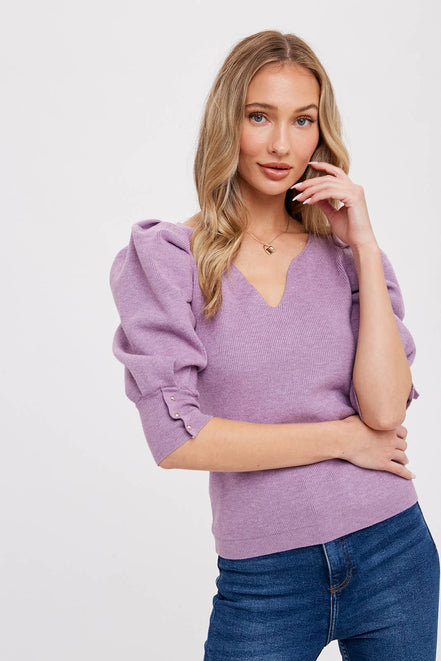 PUFF SHORT SLEEVE PULLOVER