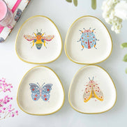 Floral Bug Trinket Dish