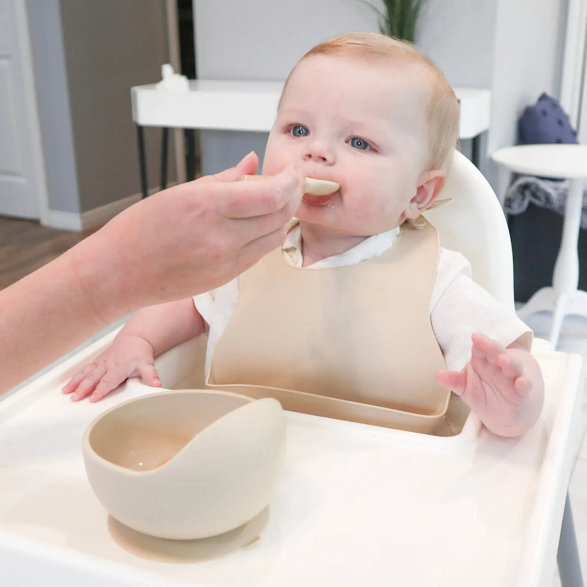 Baby bliss Silicone Bib - Sage