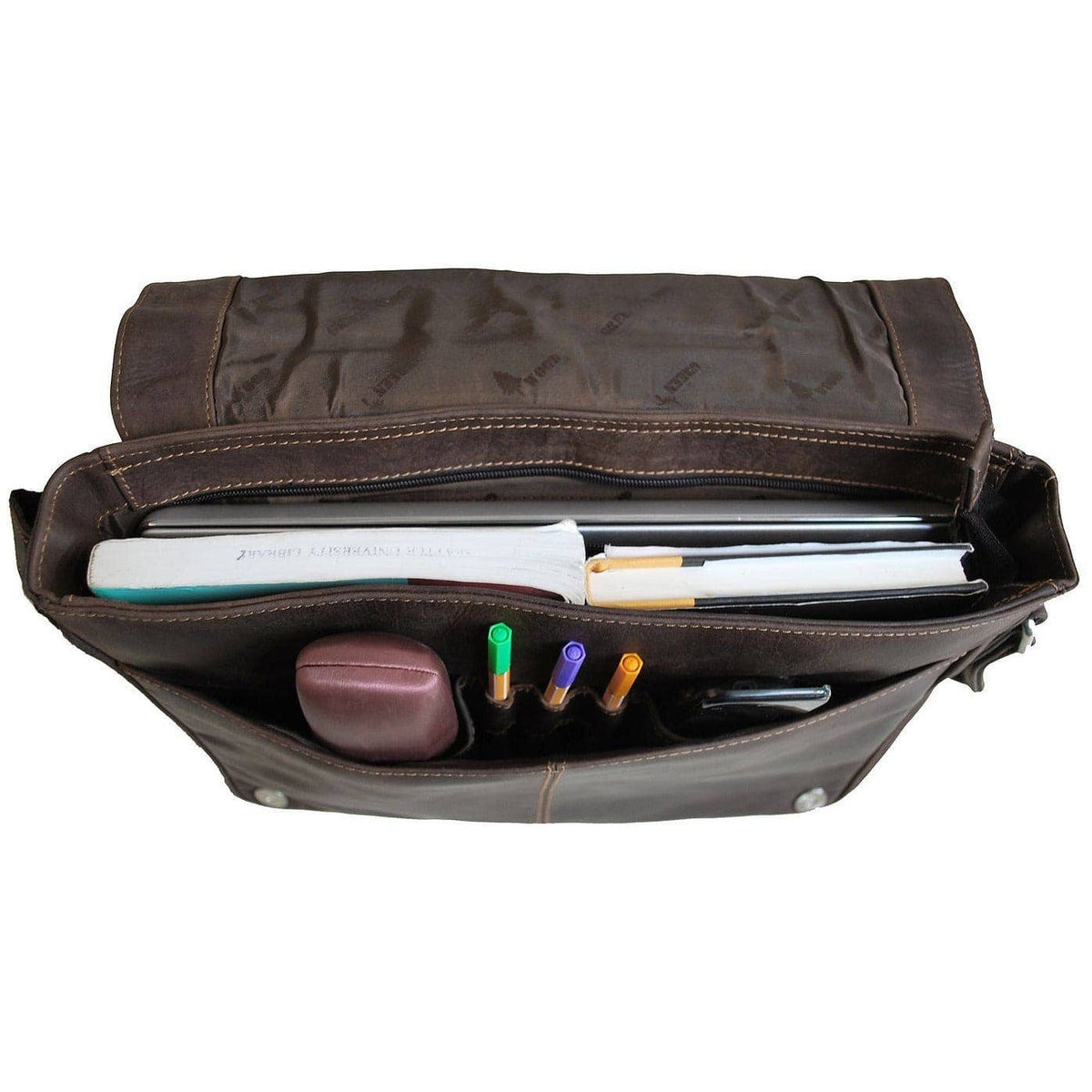 GREENWOOD LEATHER Leather Laptop Bag Berlin GW588