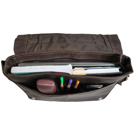 GREENWOOD LEATHER Leather Laptop Bag Berlin GW588
